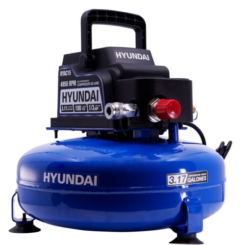 Kit de Mini Compresor de Aire Profesional Hyundai HYAC15 100 PSI / 7 BAR