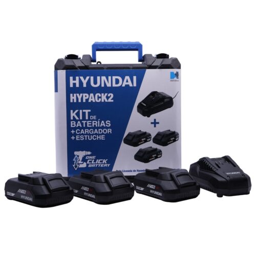 Kit 3 baterías / 1 cargador Hyundai HYPACK2 2.0 Ah 20 V